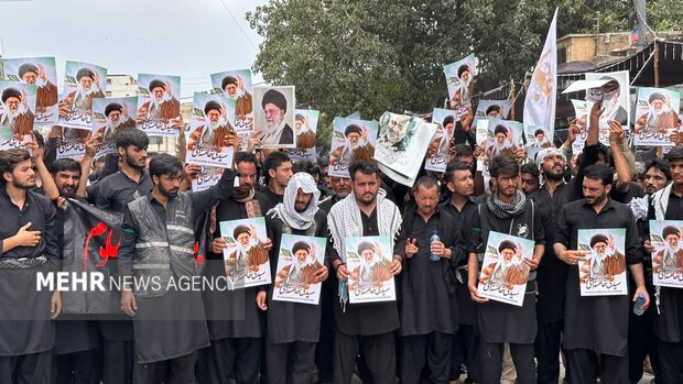 Pakistan halkından Ayetullah Hamanei'ye destek gösterisi
