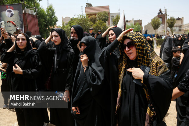آیین خیمه‌سوزان عاشورا در هیئت خیام‌الحسین (ع) قم‎