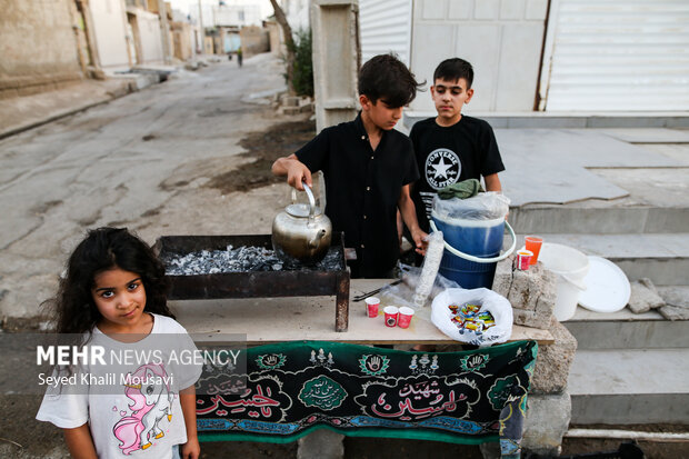 کودکان رامشیر؛ پیشگامان خدمت حسینی