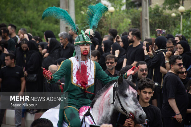 تعزیه ظهر عاشورا در ضیابر گیلان