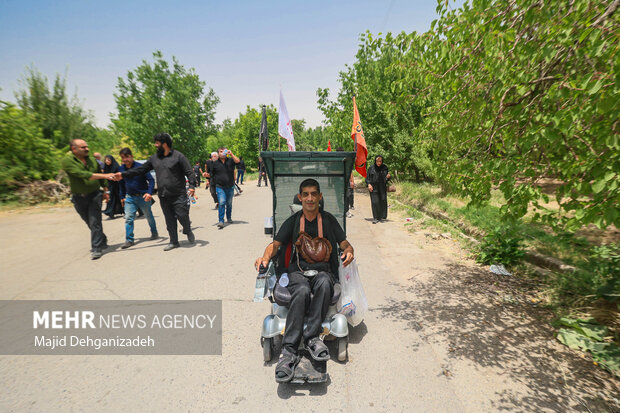 آیین عزاداری و نخل برداری روز عاشورا در روستای علی آباد تفت