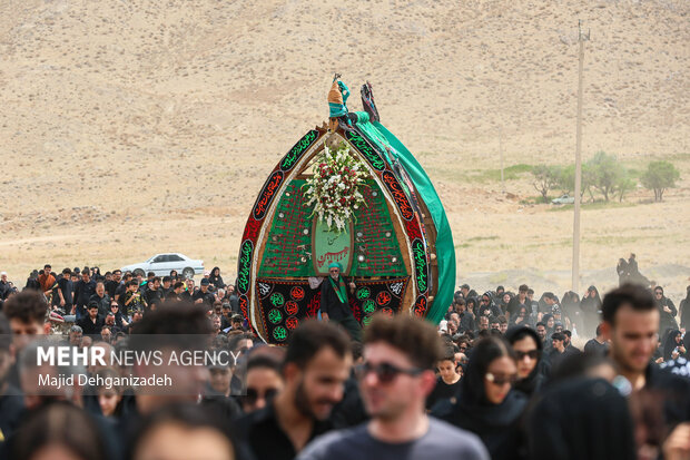 آیین عزاداری و نخل برداری روز عاشورا در روستای علی آباد تفت
