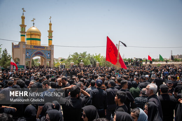 نخل‏‌گردانی عاشورایی در منطقه باغزندان شاهرود