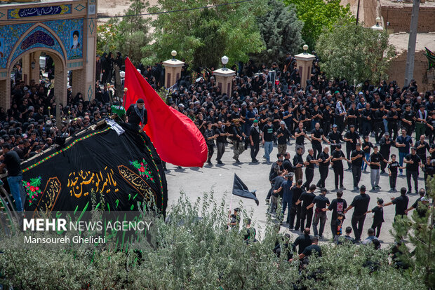 نخل‏‌گردانی عاشورایی در منطقه باغزندان شاهرود