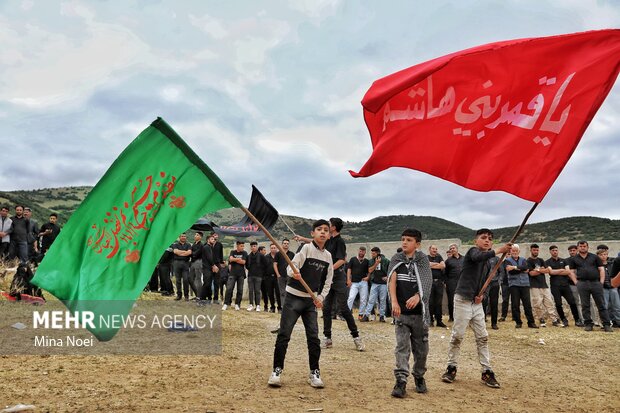آیین عزاداری روز عاشورا در روستای «بهل»