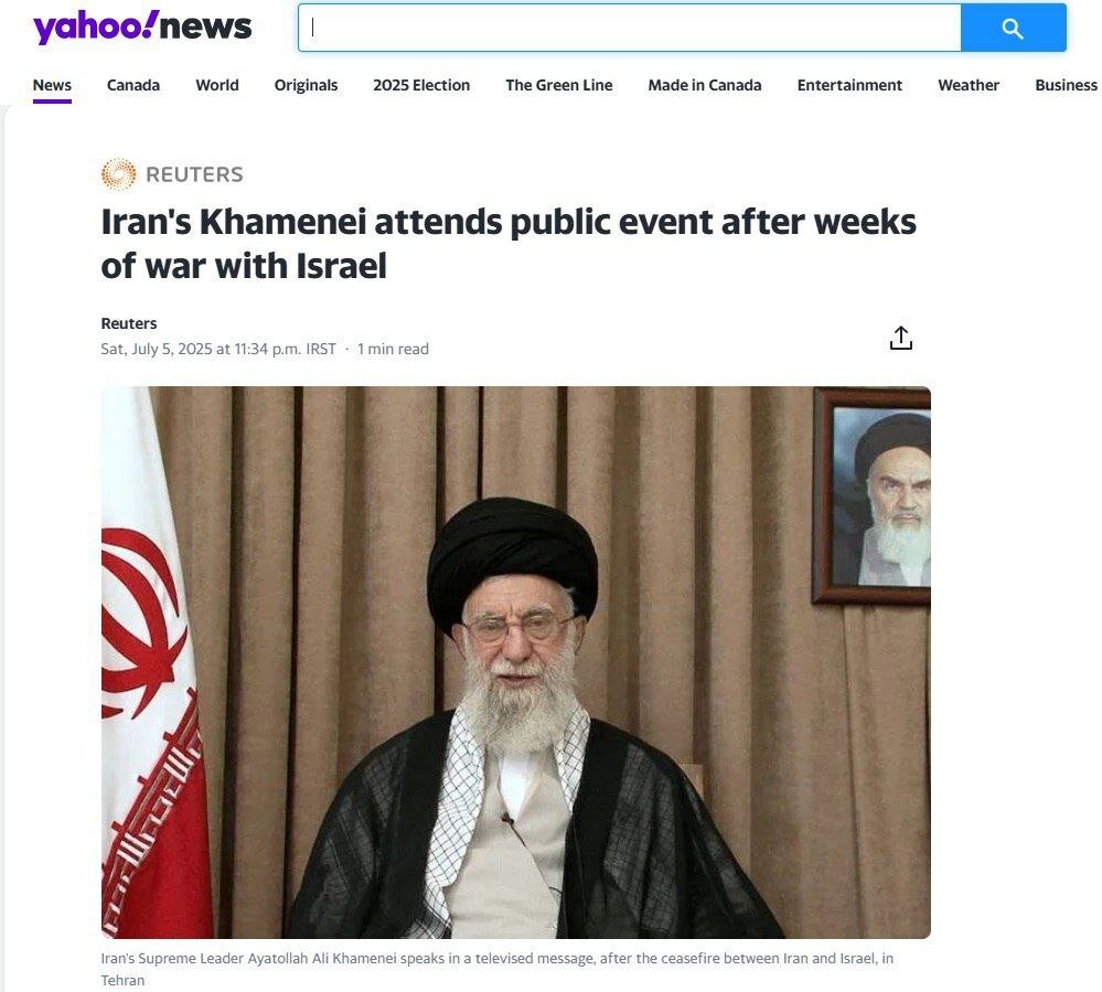 بازتاب حضور مقام معظم رهبری در مراسم شب عاشورا در رسانههای غربی