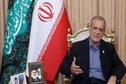 Pezeshkian urges US to stop Israeli regime's warmongering
