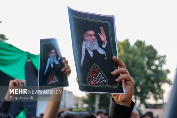 آئین خیمه سوزان عصر عاشورا در کرمانشاه