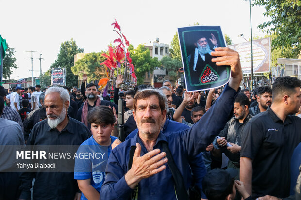 آئین خیمه سوزان عصر عاشورا در کرمانشاه