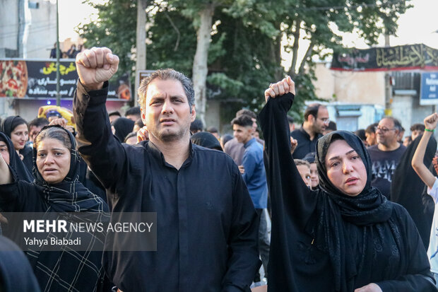 آئین خیمه سوزان عصر عاشورا در کرمانشاه
