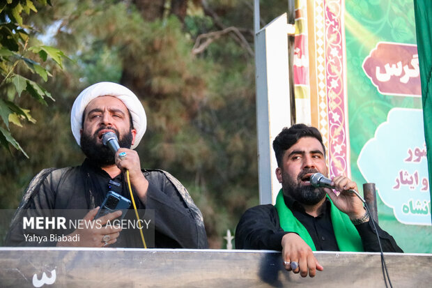 آئین خیمه سوزان عصر عاشورا در کرمانشاه
