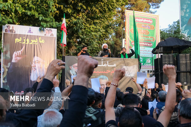 آئین خیمه سوزان عصر عاشورا در کرمانشاه