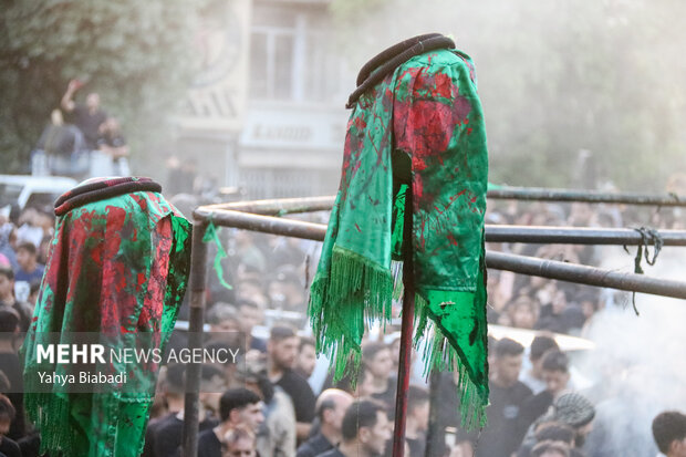 آئین خیمه سوزان عصر عاشورا در کرمانشاه