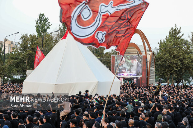 خیمه سوزان عصر عاشورا در مشهد