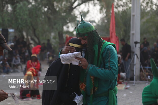تعزیهخوانی شام غریبان در روستای وادان دماوند برگزار شد
