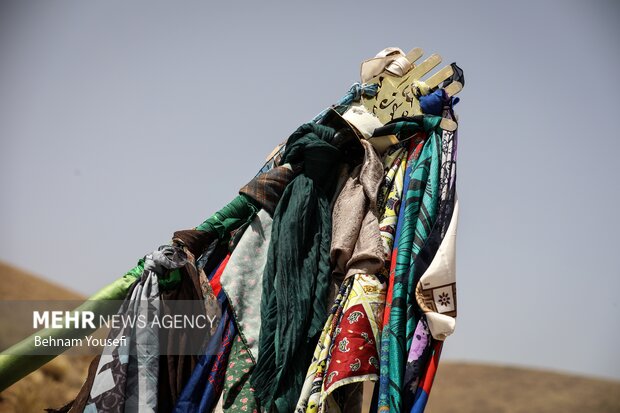 آیین سنتی نخل‌گردانی در روستای ساکی