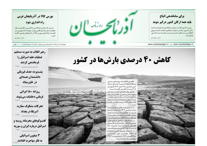 روزنامه های آذربایجان‌شرقی
