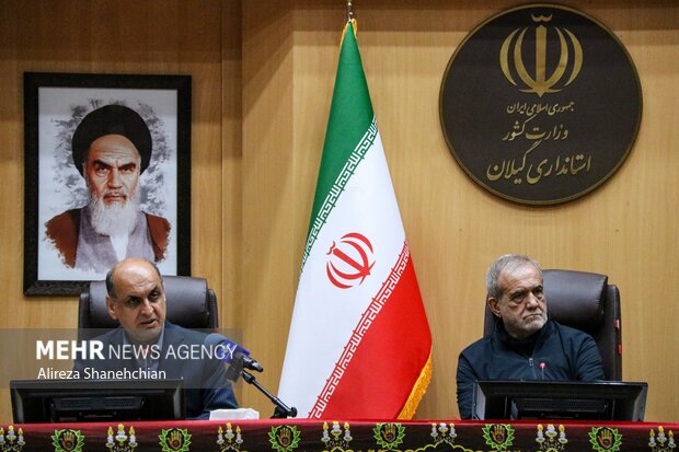 نشست رئیس جمهور در شورای اداری استان گیلان