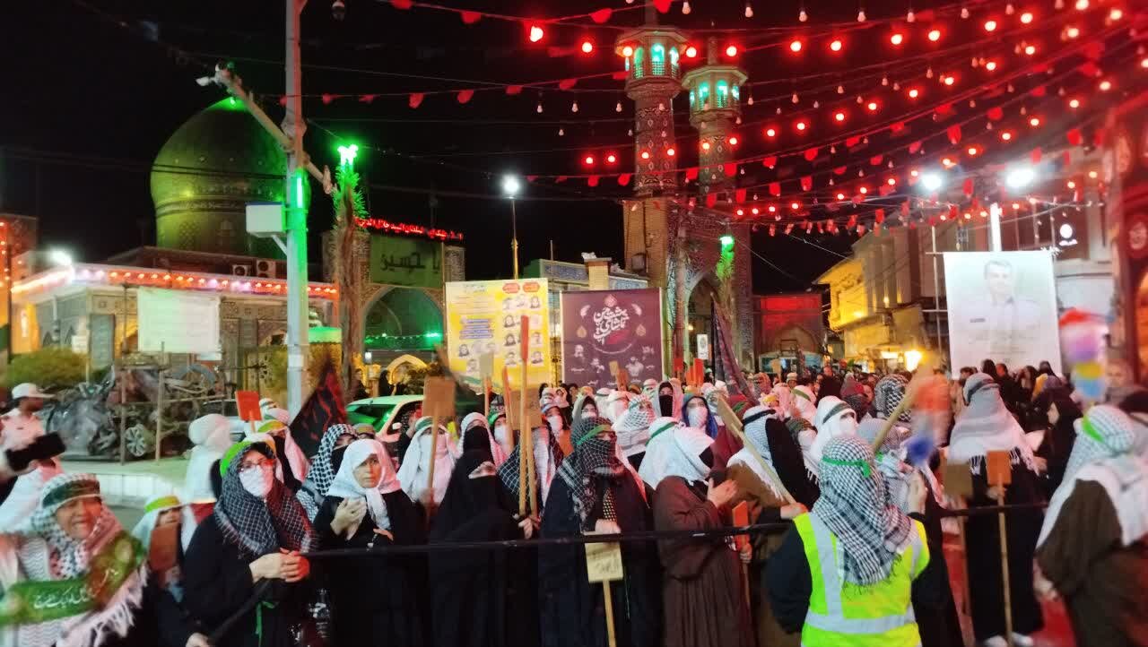 آیین نمادین تدفین شهدای کربلا در آستانه اشرفیه برگزار شد آیین نمادین تدفین شهدای کربلا در آستانه اشرفیه برگزار شد