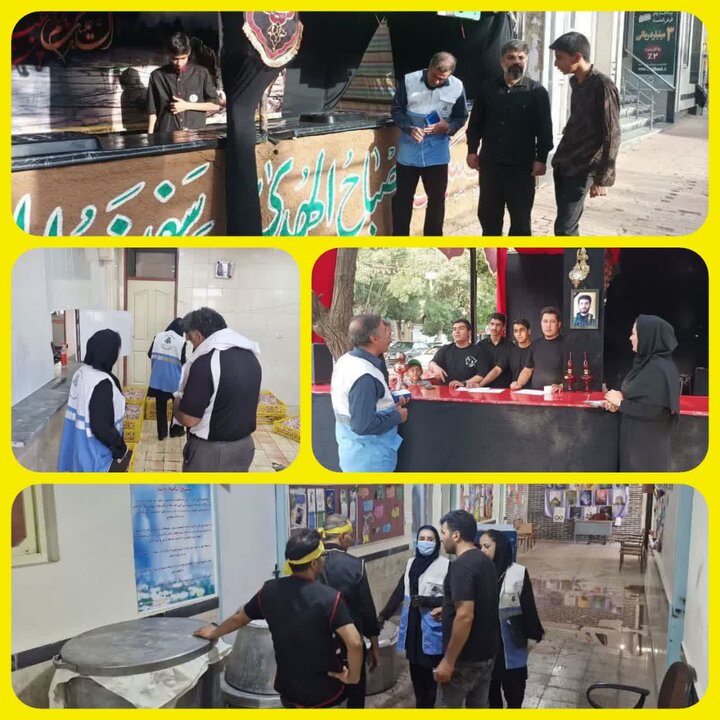 ۲۴۱ بازرسی بهداشتی از هیئتهای مذهبی در بیجار انجام شد