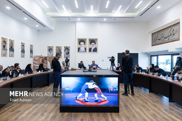 نشست خبری رونمایی از پویانمایی کشتی گیران