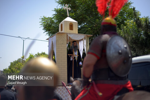 کاروان نمادین طایفه بنی اسد در همدان