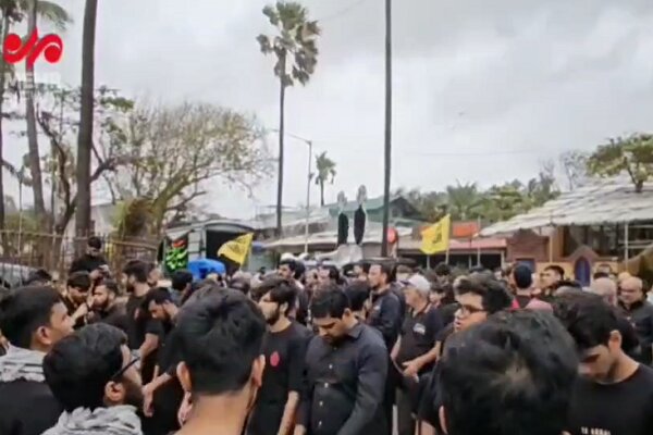 راهپیمایی عاشورایی در بمبئی هند؛ اعلام همبستگی با فلسطین و رهبر انقلاب