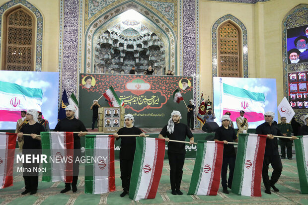 مراسم بزرگداشت شهدای اقتدار در مصلی تبریز