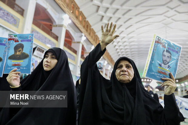 مراسم بزرگداشت شهدای اقتدار در مصلی تبریز