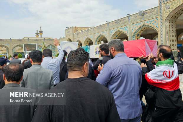 تشییع پیکر جانباز شهید «حمیدرضا مباشری» در مشهد