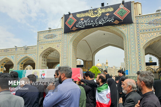 تشییع پیکر جانباز شهید «حمیدرضا مباشری» در مشهد