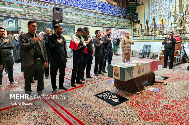 تشییع پیکر جانباز شهید «حمیدرضا مباشری» در مشهد