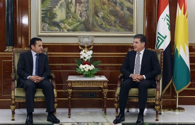Kasım Araci ile Neçirvan Barzani, İran-Irak güvenlik anlaşmasını görüştü