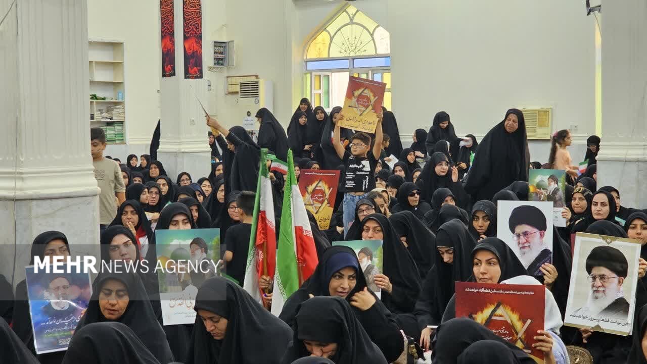 حمایت بانوان لامردی از رهبر معظم انقلاب اسلامی