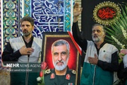 بالصور..اقامة مراسم تأبين الشهيد اللواء حاجي زاده في طهران