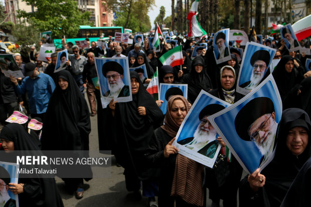 راهپیمایی «جمعه خشم و نصر» در رشت