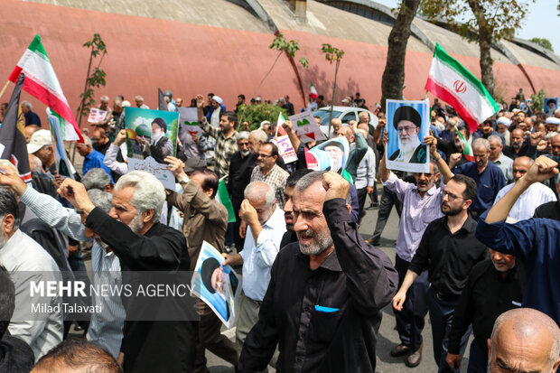 راهپیمایی «جمعه خشم و نصر» در رشت