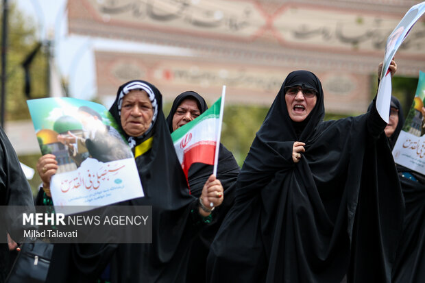 راهپیمایی «جمعه خشم و نصر» در رشت