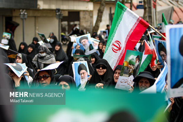 راهپیمایی «جمعه خشم و نصر» در رشت