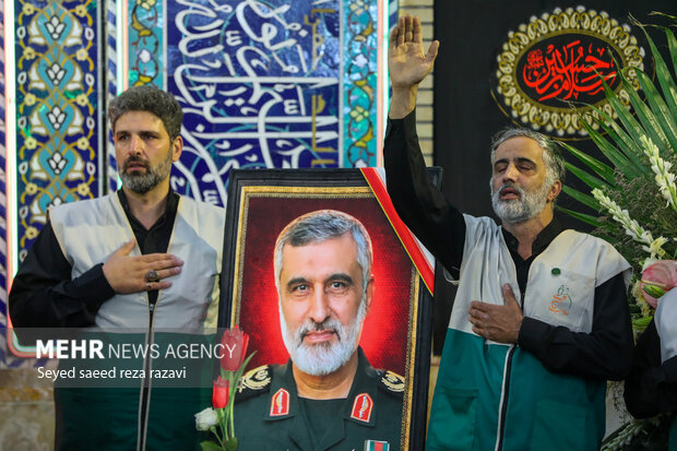 مراسم گرامیداشت شهادت سردار سرلشکر پاسدار «امیرعلی حاجی‌زاده»
