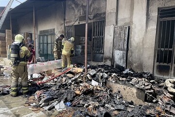 جزئیات حریق در انبار کفش  بازار تهران