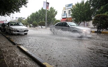 بارش باران تابستانه در شیراز