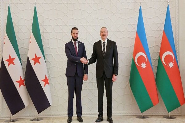 دیدار «جولانی» با «الهام علیاف» در باکو+ عکس