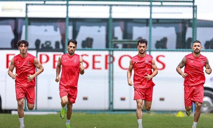 فشار سنگین در تمرین نوبت صبح امروز پرسپولیس