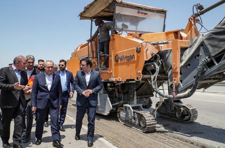 آغاز عملیات اجرایی طرح بهسازی و روکش آسفالت آزادراه تبریز- زنجان