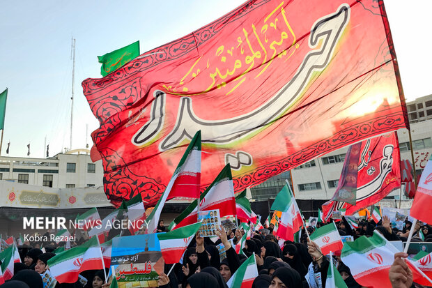 راهپیمایی «اقتدار ملی، غیرت دینی» در مشهد