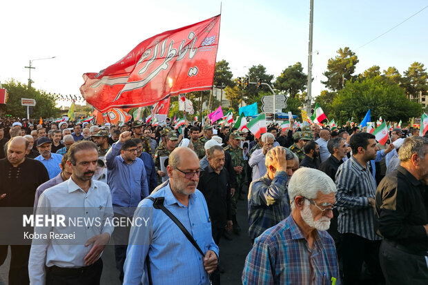 اطلاعیه راهپیمایی مردم آذربایجان شرقی در حمایت از غزه