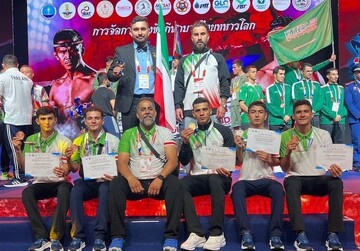 ممثل منتخب القوات المسلحة الايرانية يتقلد الميدالية الذهبية ببطولة العسكريين العالمية لـسيزم