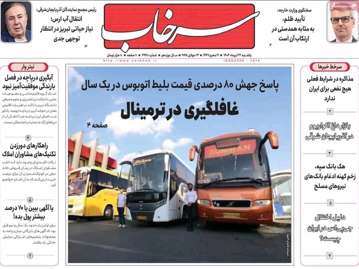 روزنامه های آذربایجان‌شرقی