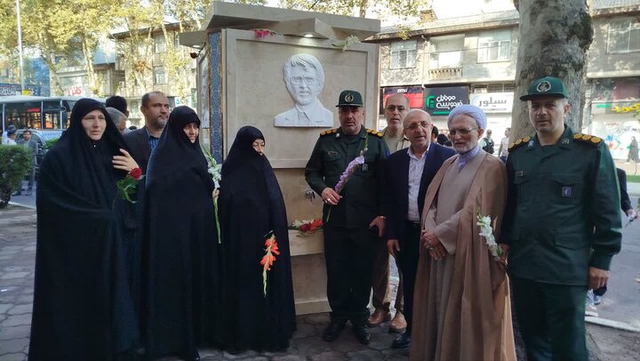 محل شهادت شهیدان «انصاری و نورانی» در رشت گلباران شد